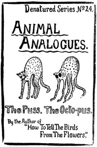 Cover of Animal Analogues: Verses and Illustrations — Edition Insights