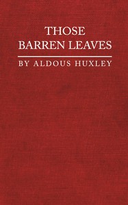 Cover of Those barren leaves — Themes and...