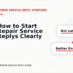 How to Start Repair Service Replys Clearly