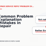Common Problem Explanation Mistakes in Repair Service Reply English