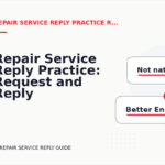 Repair Service Reply Practice: Request and Reply Examples