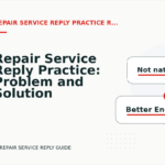 Repair Service Reply Practice: Problem and Solution Replies