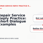 Repair Service Reply Practice: Short Dialogue Examples