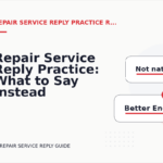 Repair Service Reply Practice: What to Say Instead