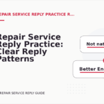 Repair Service Reply Practice: Clear Reply Patterns