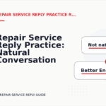 Repair Service Reply Practice: Natural Conversation Lines