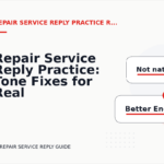 Repair Service Reply Practice: Tone Fixes for Real Situations